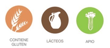gluten leche apio
